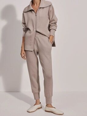 Varley Slim Cuff Pant 27.5" (XL) Taupe Marl